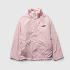 Women's Fleece Jacket with Heart Print and Stand Collar - 2
