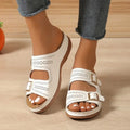 Jasmine | Adjustable Sandals - White