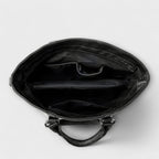 Women's Large Tote Bag with Faux Leather Finish and Twin Handles - 7