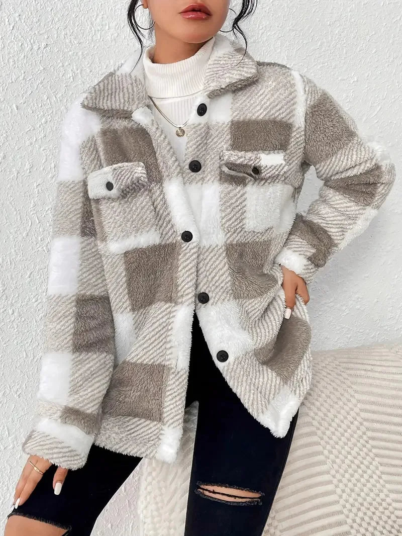 Martin | Stylish Check Fleece Jacket - 2