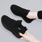 Women's Platform Sneakers with Lace-Up Front - 3