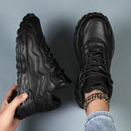 Women's Chunky Platform Sneakers with Mesh Upper - 7