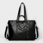 Women's Large Tote Bag with Faux Leather Finish and Twin Handles - 3