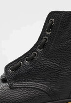 Women's Chunky Platform Boots with Zip Closure - 4