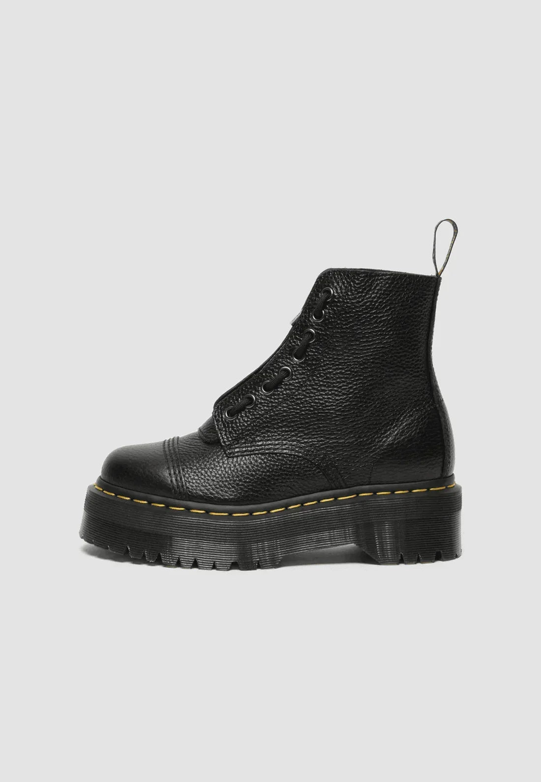 Women's Chunky Platform Boots with Zip Closure - 3