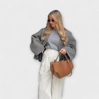 Women's Tote Handbag with Dual Top Handles - 7
