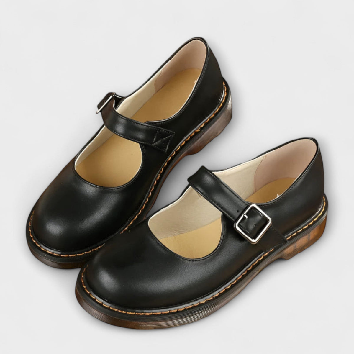 Rael | Orthopaedic Mary Jane Shoes - Black