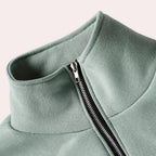 Women's Half-Zip Tracksuit Set with Long Sleeves - 10