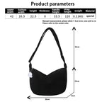 Women's Shoulder Bag with Ribbed Texture and Curved Silhouette - 6