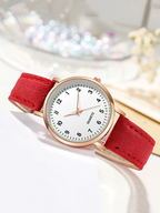 Women's Watch with Slim Strap and Round Case - 8
