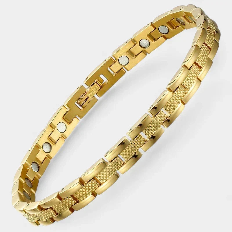 Women's Bracelet with Magnetic Clasp and Adjustable Link Chain - 4