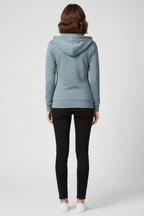 Women's Zip-Up Hoodie with Kangaroo Pockets - 5