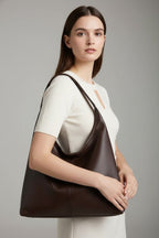 Maria | Women’s Classic Tote Bag with Faux Outer and Large Inner Pocket - 4
