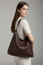 Maria | Women’s Classic Tote Bag with Faux Outer and Large Inner Pocket - 6