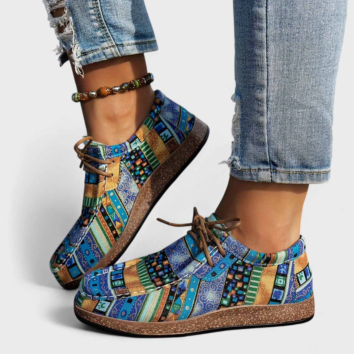 Seryphina | Orthopaedic Trainers - Blue