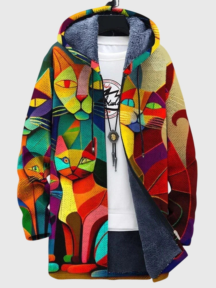 Anna - Jacket with Artistic Print - Print 2