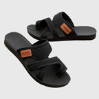 Women's Sandals with Crossover Straps and Cushioned Sole - 7