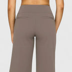 Women's Trousers Straight Leg with Elasticated Waist and Pockets - 4