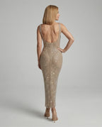 Women's Sleeveless Maxi Dress with Square Neck and A-line Silhouette - 9