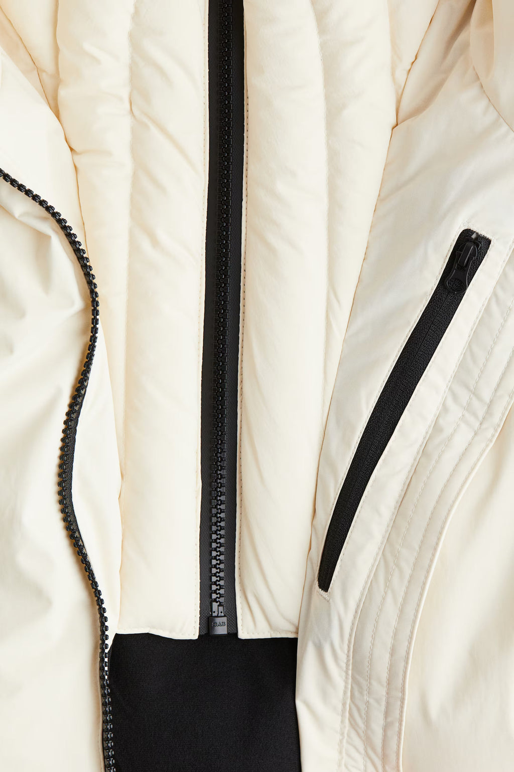 Women's Ski Jacket with Detachable Hood, Belted Fitted Waist - 7