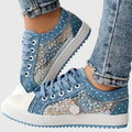 Elena | Orthopaedic Trainers - Light Blue
