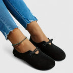 Women's Slip-On Loafers with Braided Trim Detail - 7