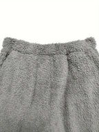 Women's Fleece Loungewear Set Shawl Collar Hoodie Trousers - 5