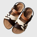 Nora | Cosy Orthopaedic Sandals - Blue White