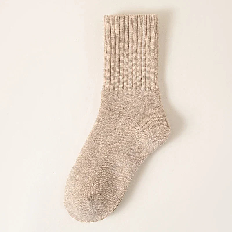Thick Fleece Lined Socks with Non-Slip Grips Five Pair Pack - 3