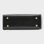 Women's Handbag with Glossy Crocodile-Effect Pattern - 4