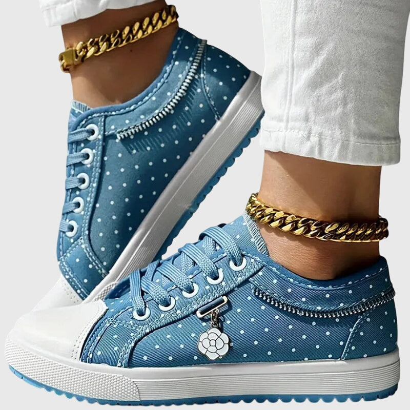 Elena | Orthopaedic Trainers - Sky Blue
