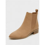 Women's Pointed Toe Chelsea Ankle Boots Low Block Heel - 9