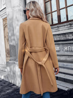 Women's Padded Coat with A-Line Silhouette and Double Buttons - 4