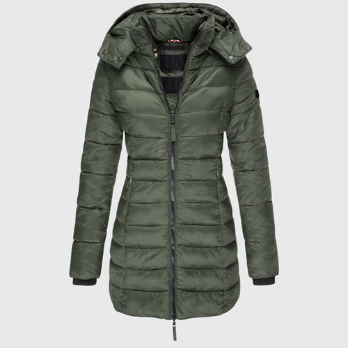 Elise - Long Down Jacket - Green