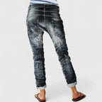 Women's Trousers Tapered Fit with Contrast Stitching