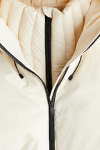 Women's Ski Jacket with Detachable Hood, Belted Fitted Waist - 3