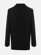 Women's Single-Breasted Blazer with Structured Shoulders - 9