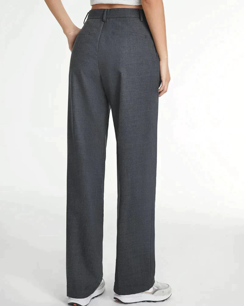 Women's Tailored Trousers Slim Fit with Elongating Line - 18