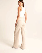 Women's Tailored Trousers Slim Fit with Elongating Line - 6