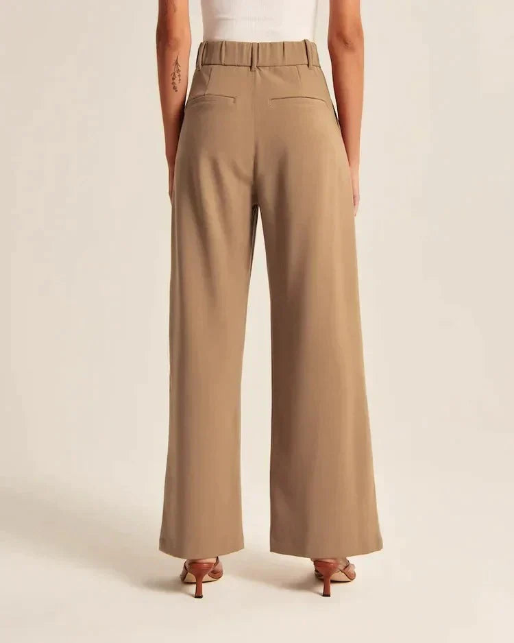 Women's Tailored Trousers Slim Fit with Elongating Line - 9