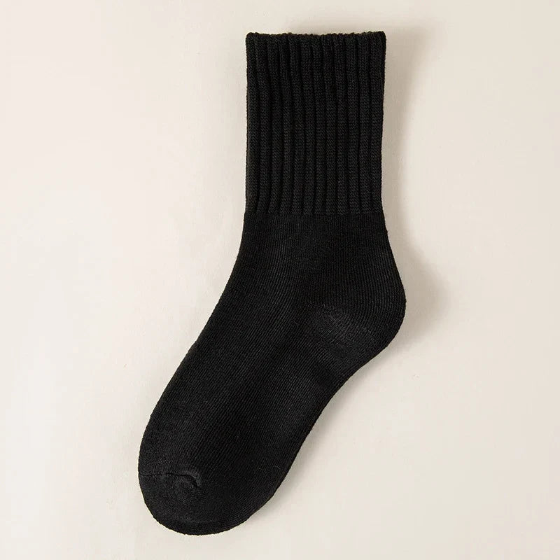 Thick Fleece Lined Socks with Non-Slip Grips Five Pair Pack - 2