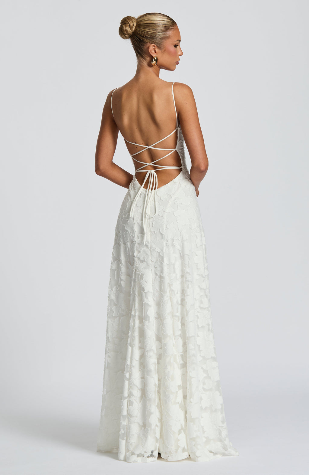 Women's Maxi Evening Gown Sleeveless with Cowl Neck and A-Line Silhouette - 13