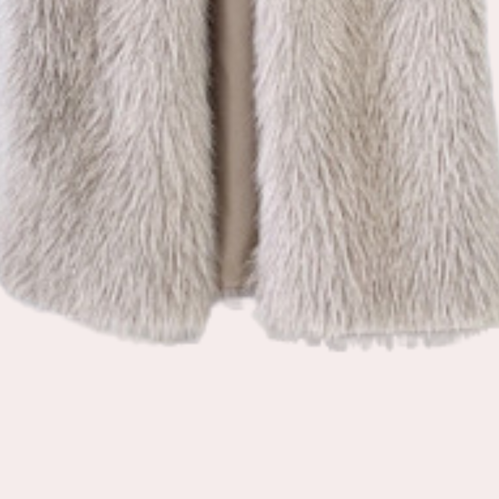 Women's Long Teddy Coat with Open Front - 7