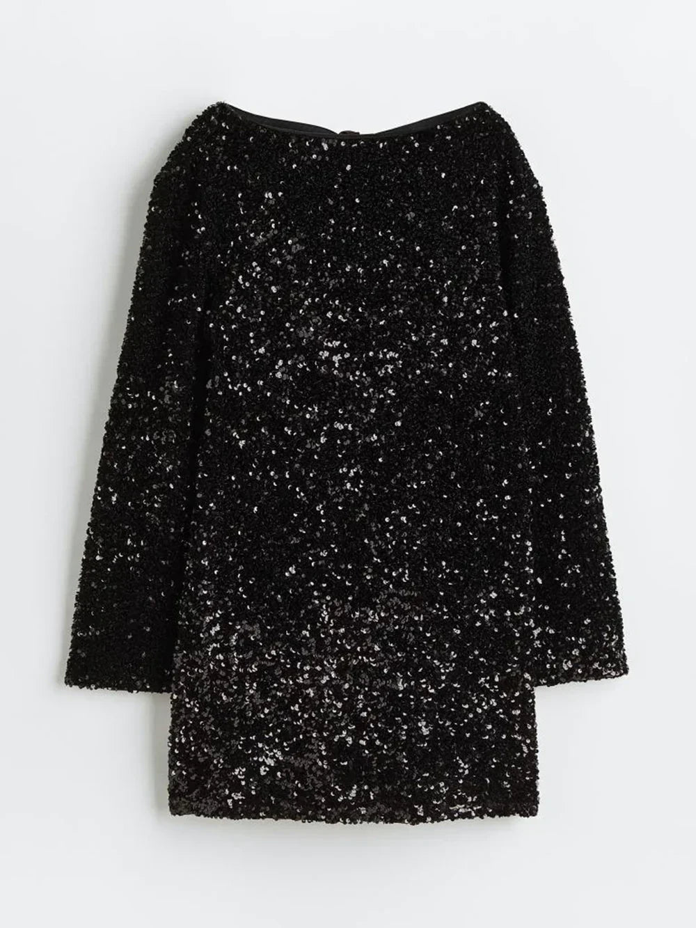 Women's Sequin Mini Dress with Satin Back Bow - 16