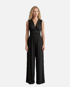 Women's Jumpsuit Sleeveless with Halter Neck and Wide-Leg