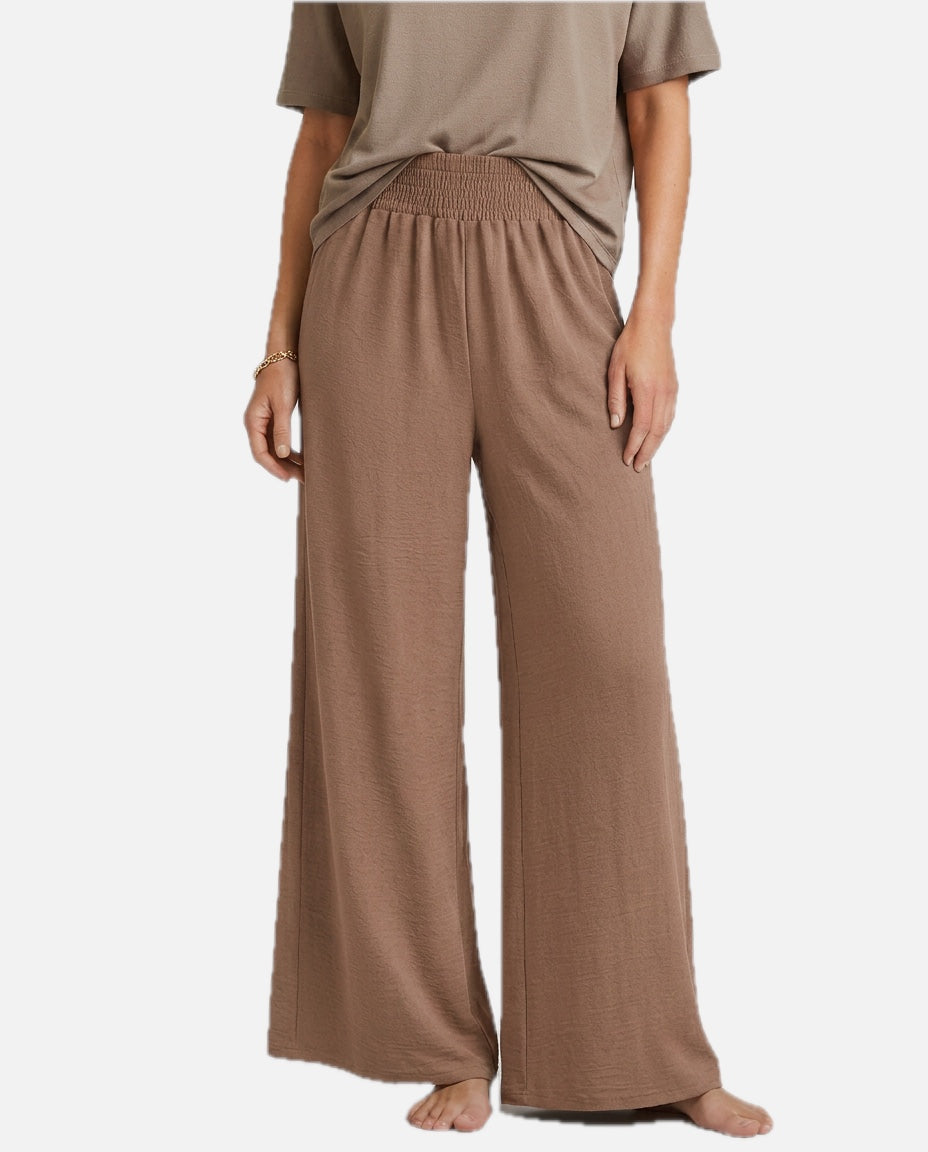 Women's Wide-Leg Trousers with Elastic Waist