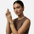 Women's Square Watch with Minimalist Dial and Bracelet Strap