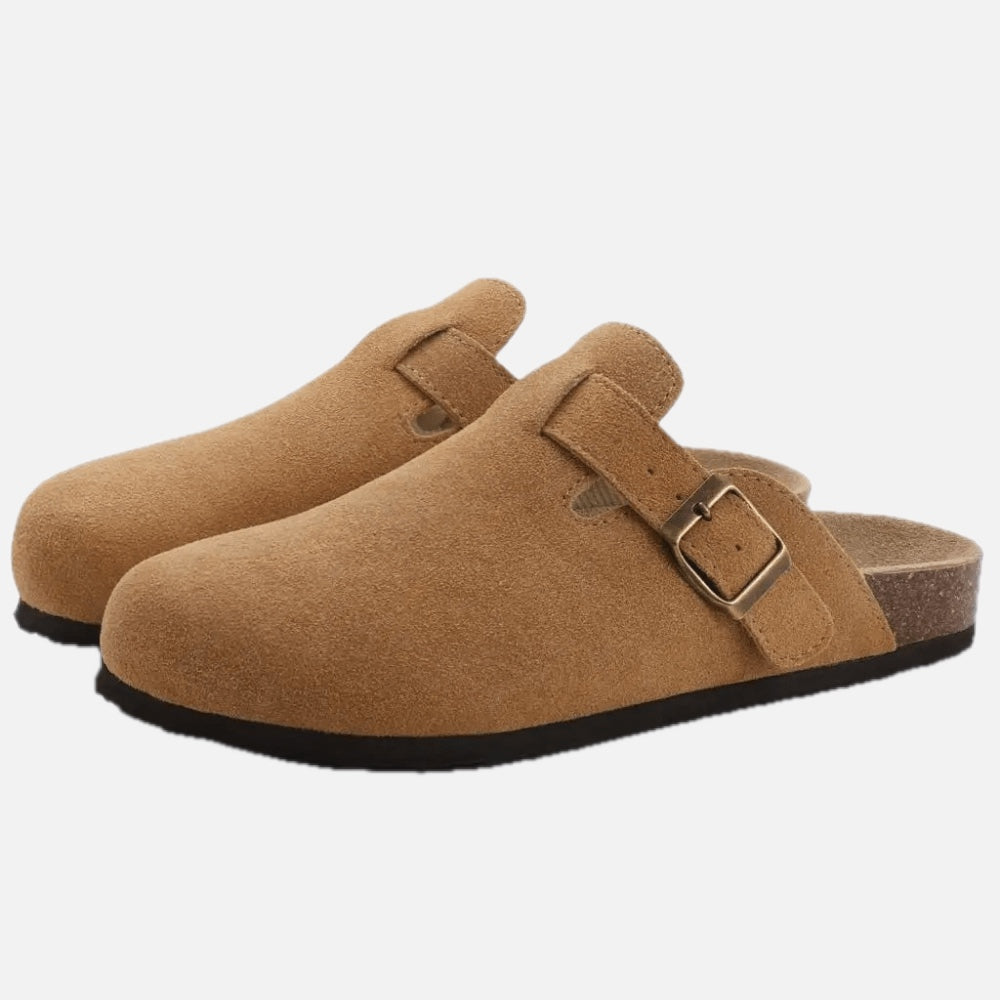 Women's Slip-On Sandals with Adjustable Buckle Strap