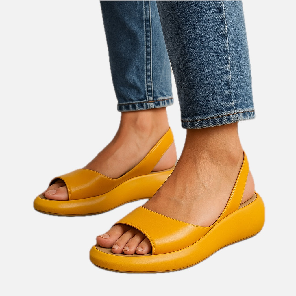 Women's Open-Toe Slingback Wedge Sandals