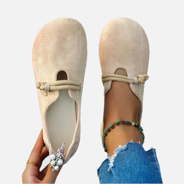 Women's Slip-On Loafers with Braided Trim Detail